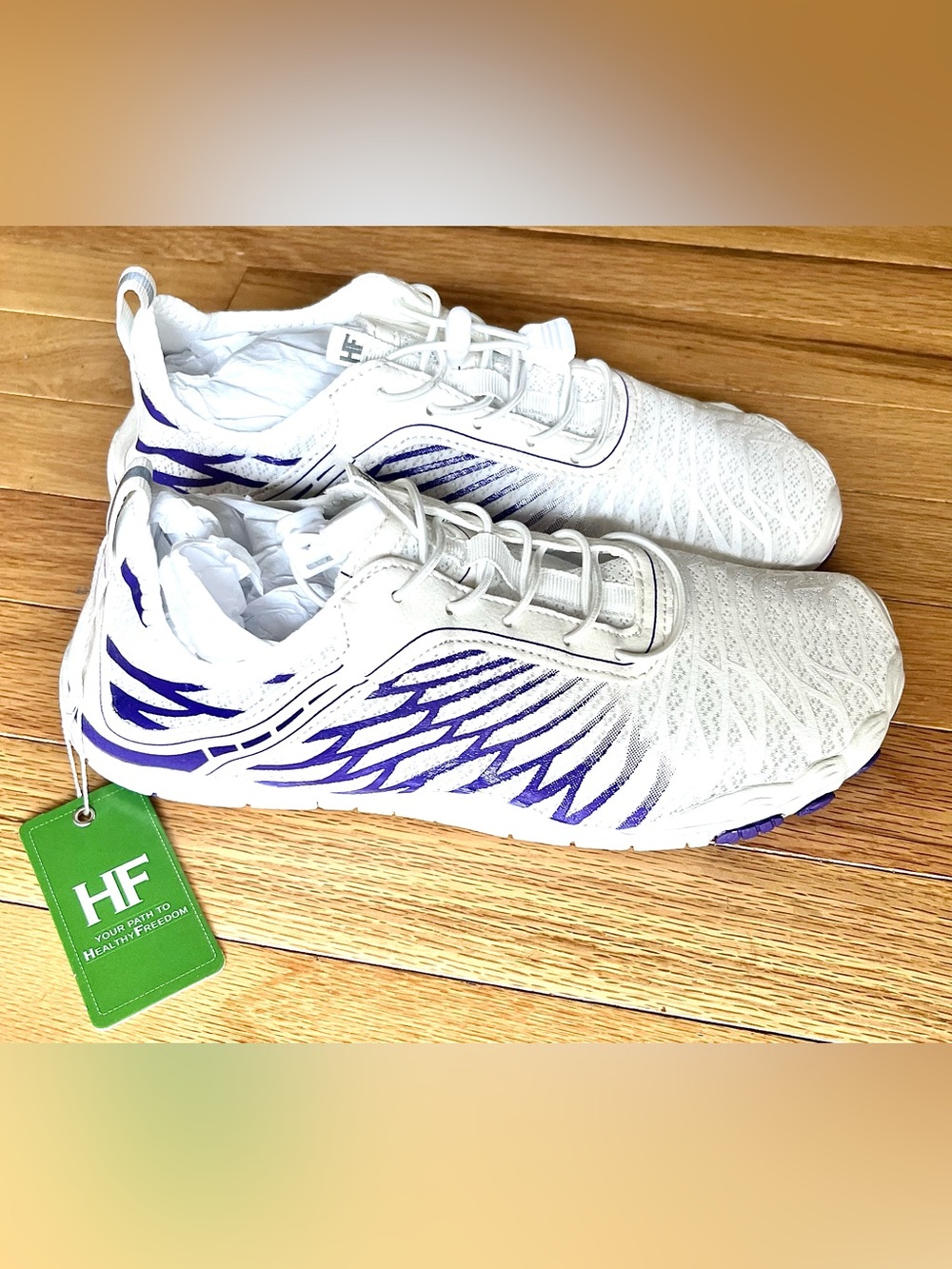 NWT Hike Footwear HF Purple White Sneakers Womens EU 41 US 10